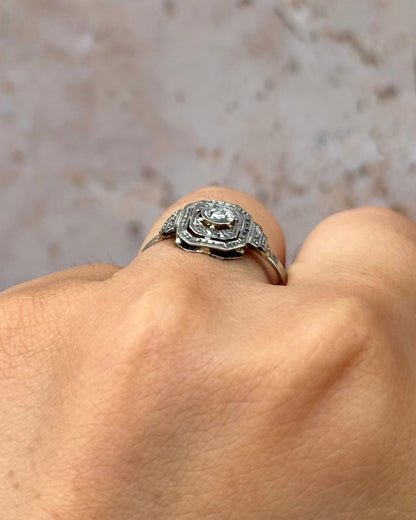 Bague Art-Déco Diamant "Solange"