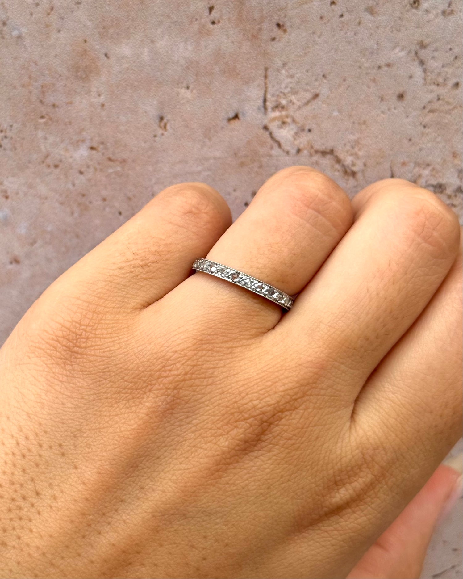 Alliance Américaine Art-Déco Diamants 0.40 carat 2.3mm "Dounia"