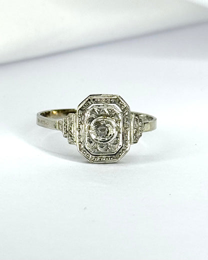 Bague Art-Déco Diamant "Solange"