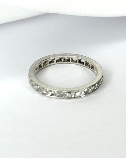 Alliance Américaine Art-Déco Diamants 0.40 carat 2.3mm "Dounia"