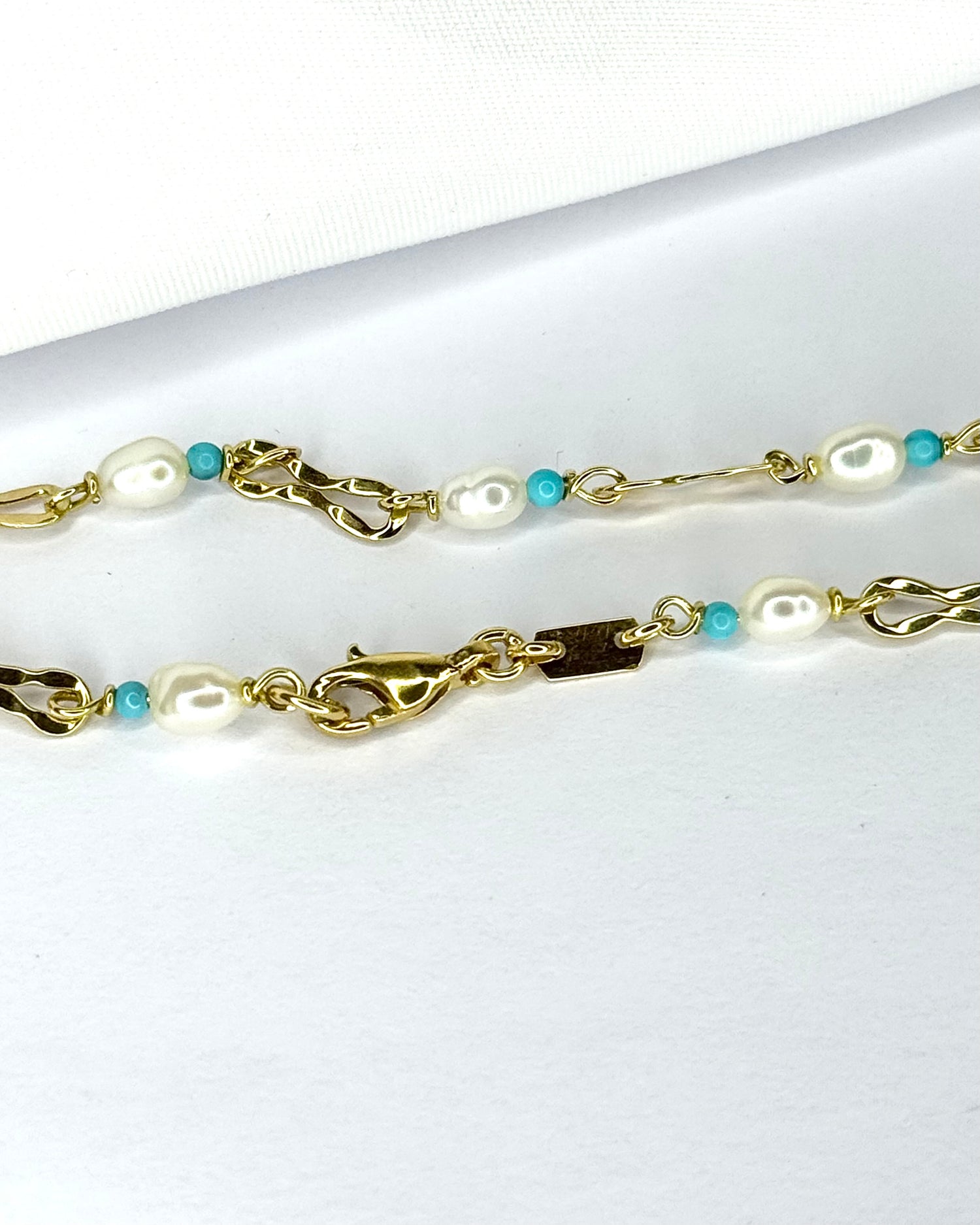 Bracelet Perles &amp; Turquoises "Aurélie"