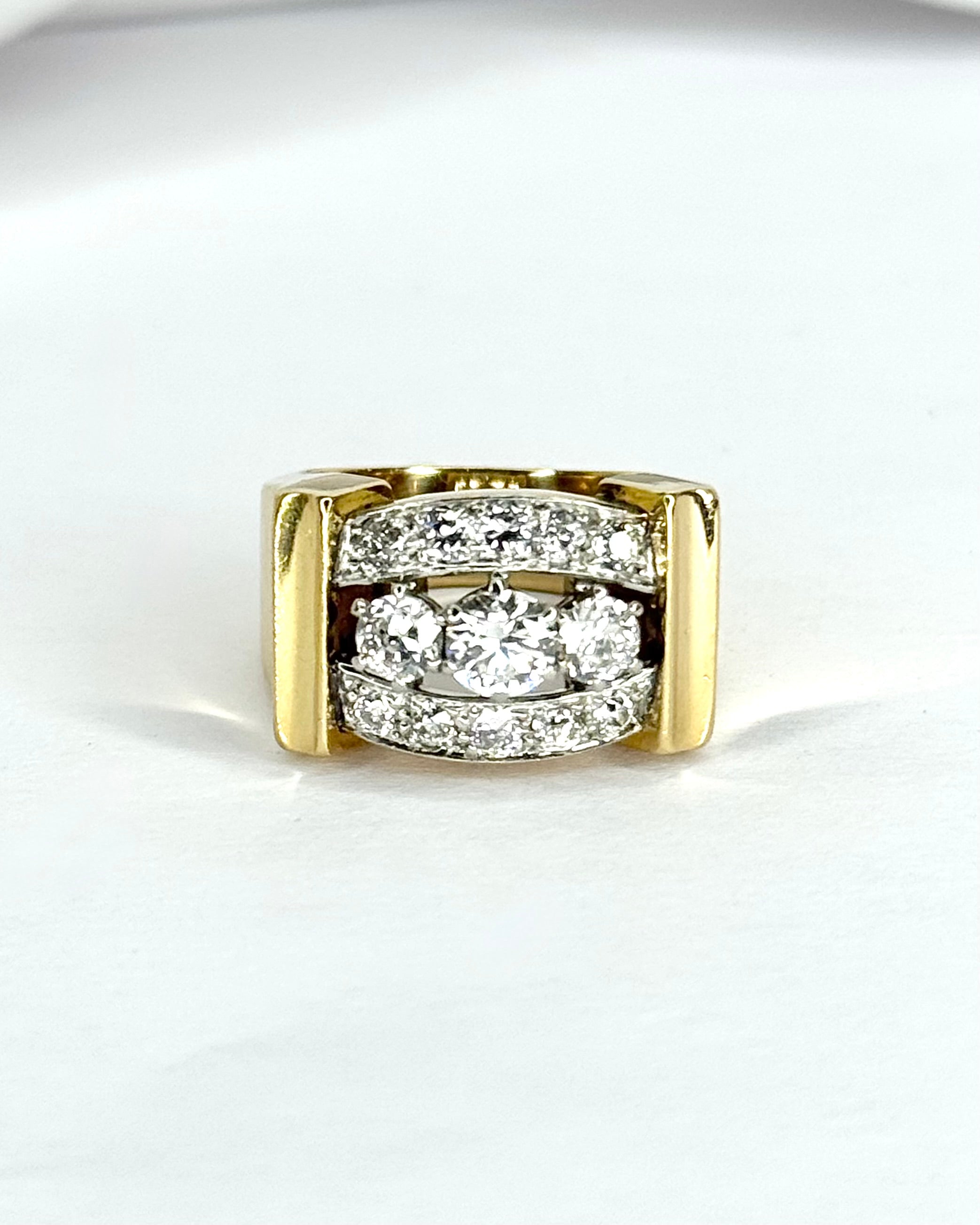 Bague Tank Diamants 1.40 carat "Rémi"