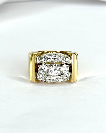 Bague Tank Diamants 1.40 carat "Rémi"