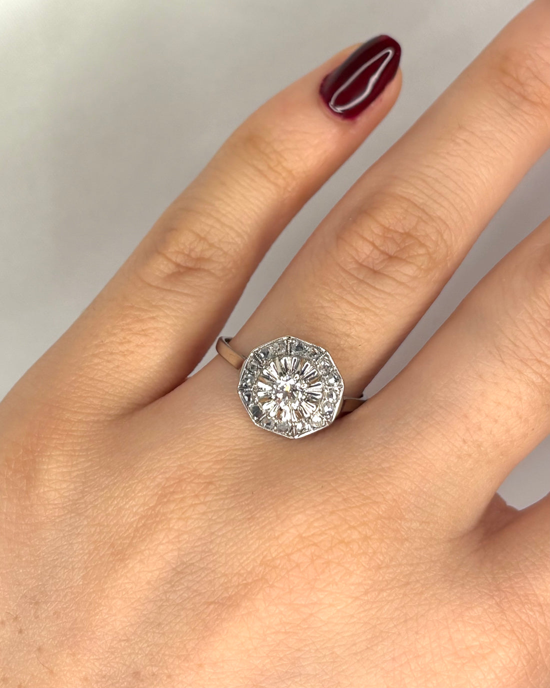 Bague Art-Déco Diamants 0.35 carat "Virginie"