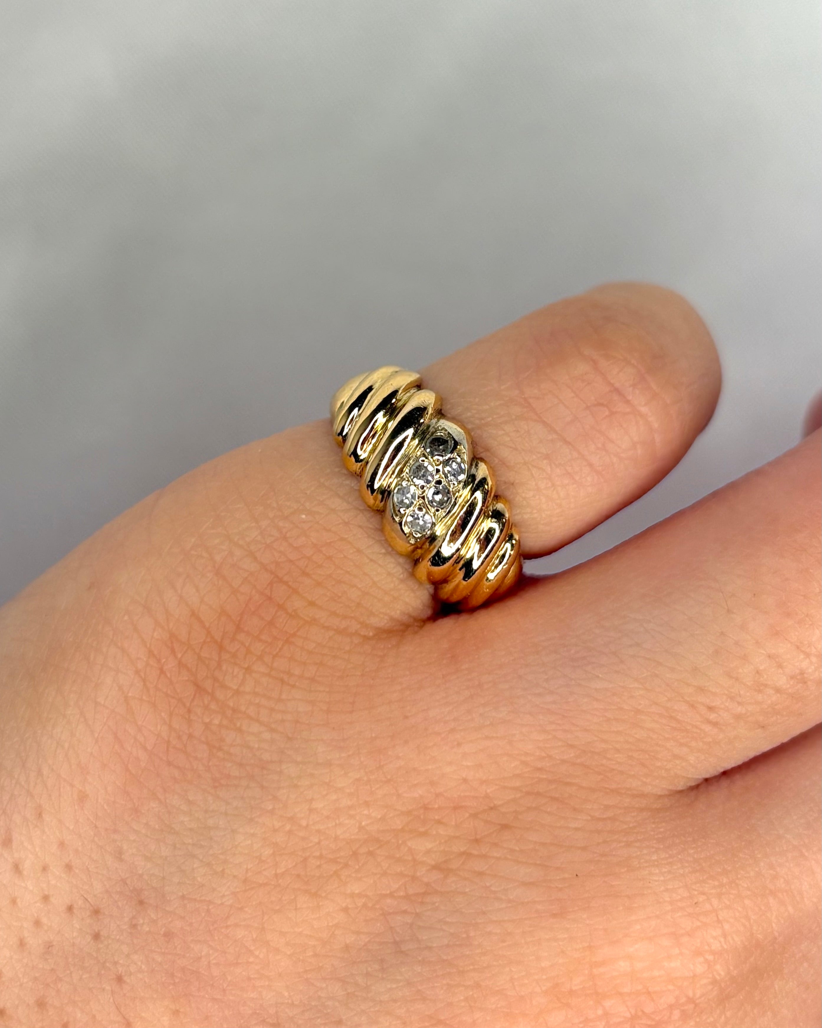 Bague Jonc Diamants "Laura"