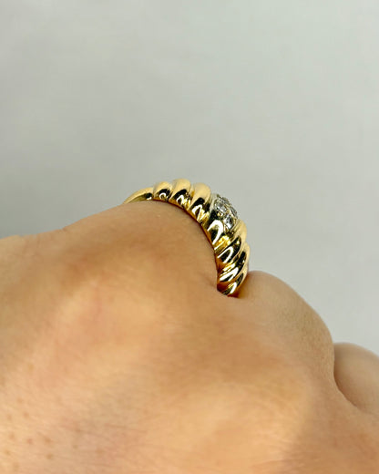 Bague Jonc Diamants "Laura"