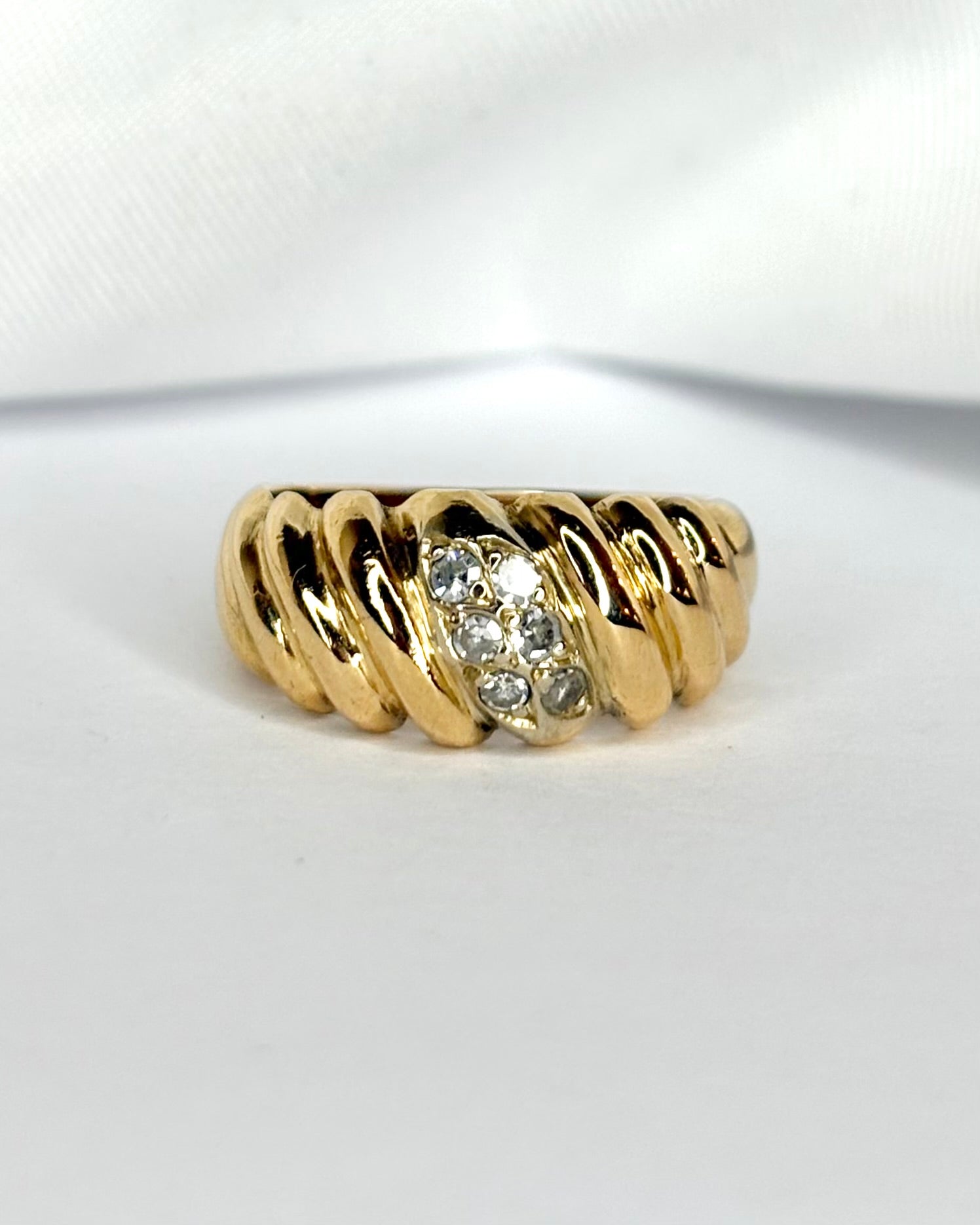 Bague Jonc Diamants "Laura"