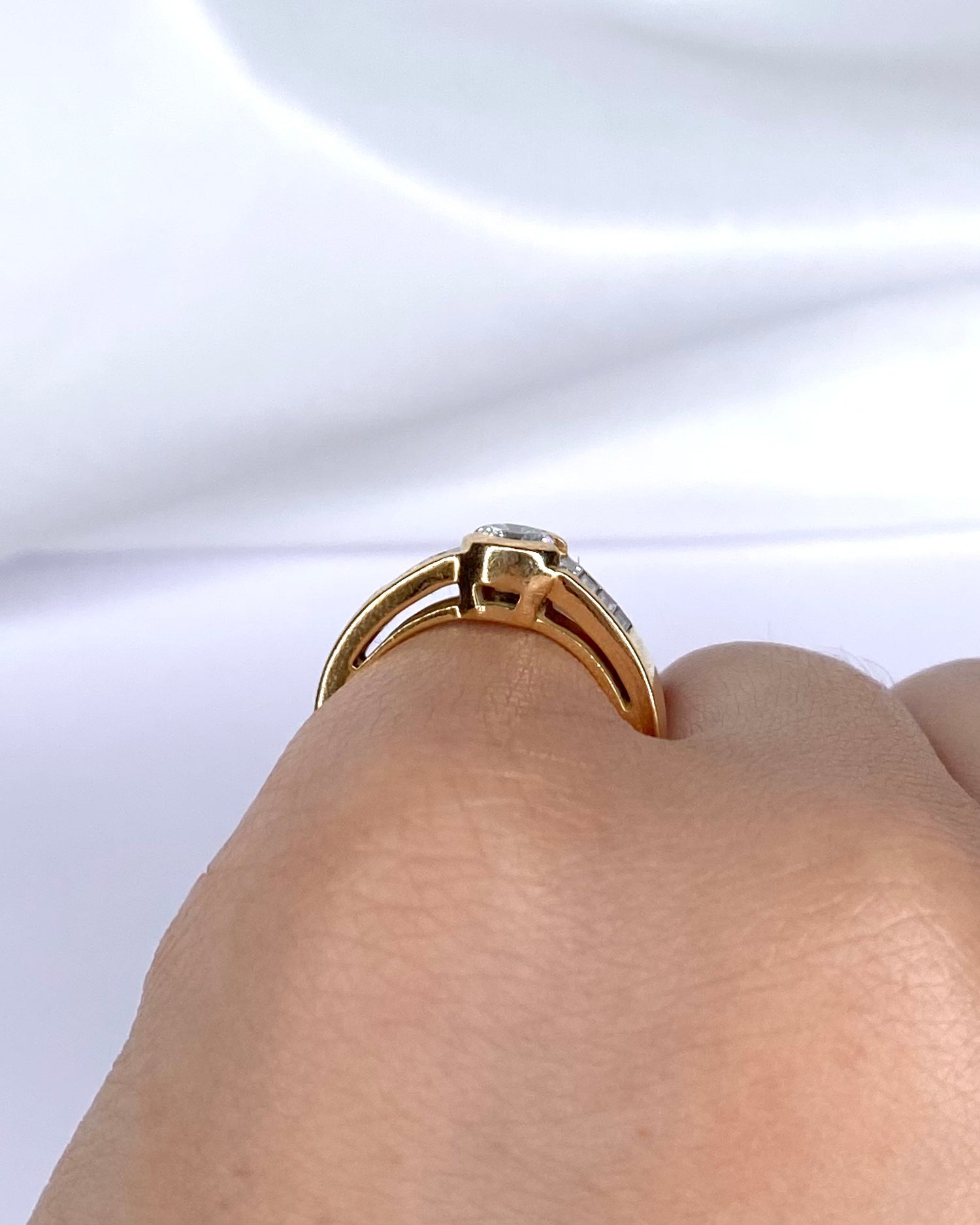 Bague Jonc Diamants 0.55 carat "Tania" - Elliade Paris