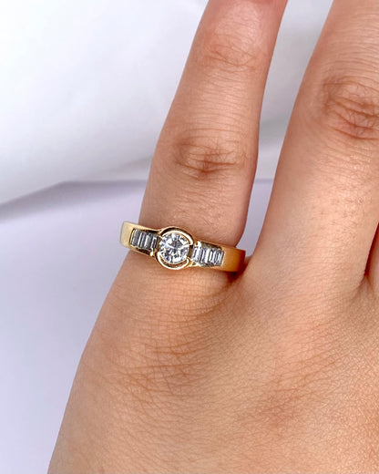 Bague Jonc Diamants 0.55 carat "Tania" - Elliade Paris