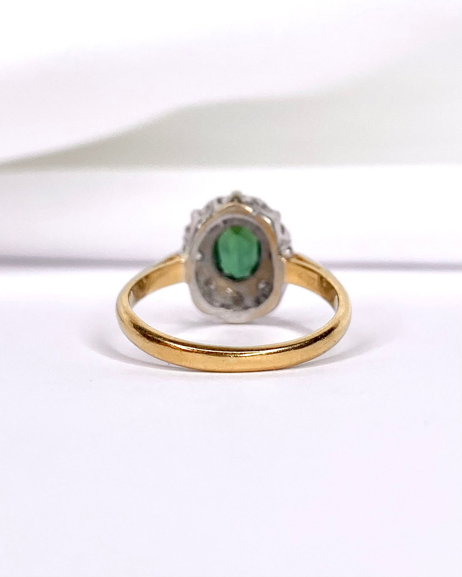Bague Marguerite Tourmaline 0.60 carat &amp; Diamants "Charlotte" - Elliade Paris
