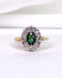 Bague Marguerite Tourmaline 0.60 carat & Diamants "Charlotte" - Elliade Paris