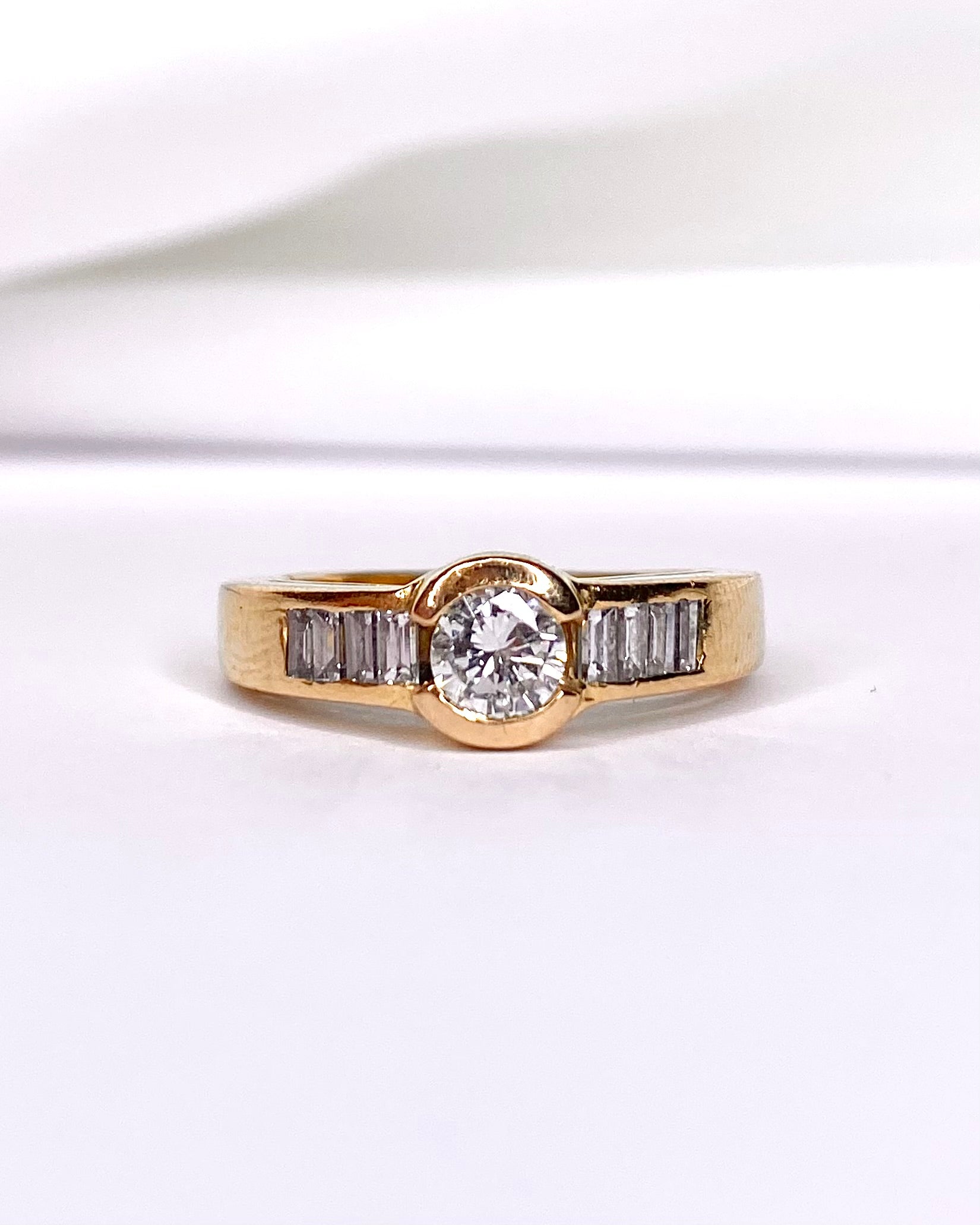 Bague Jonc Diamants 0.55 carat "Tania" - Elliade Paris