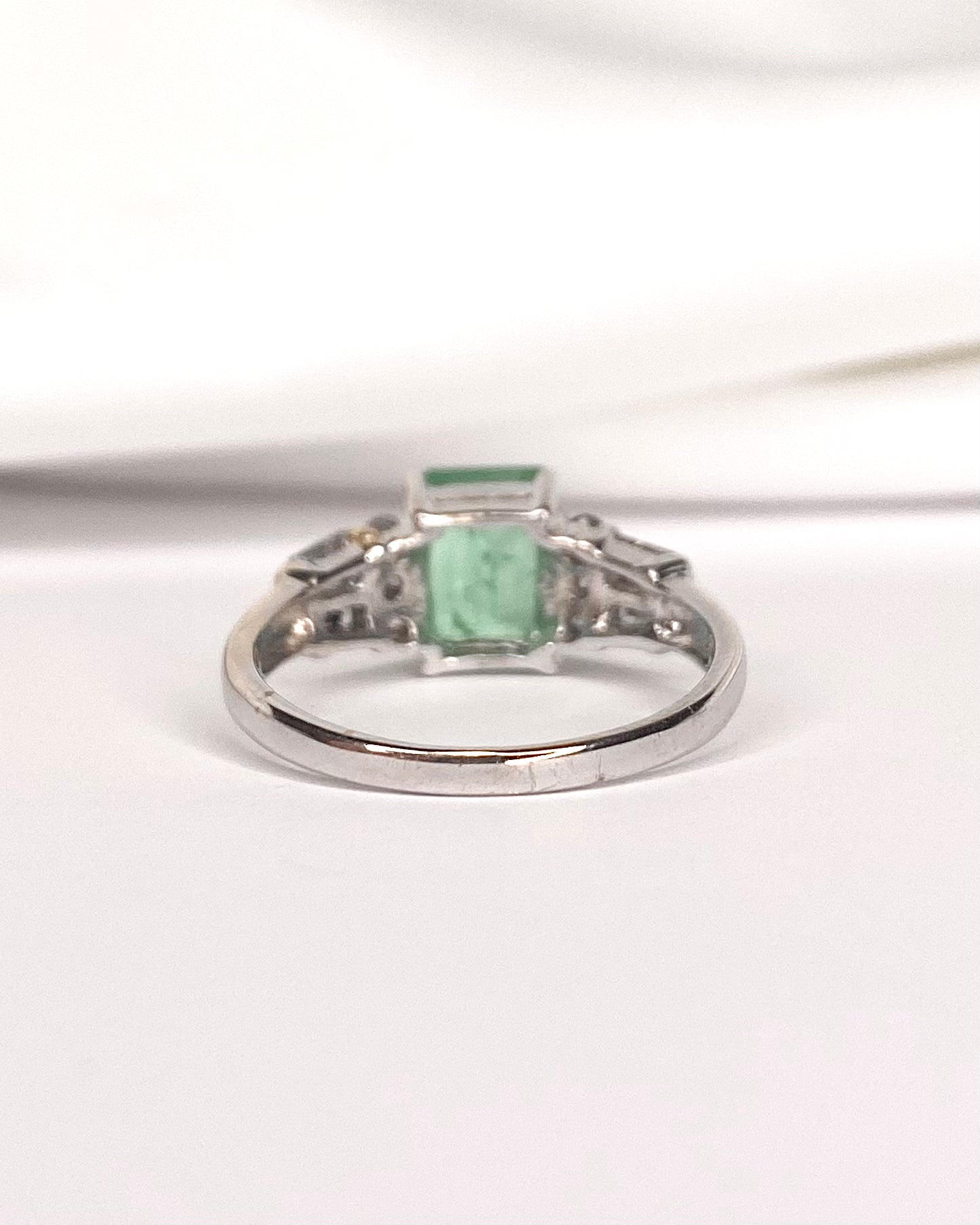 Bague Trilogie Émeraude 1.90 carat &amp; Diamants 0.30 "Celeste"