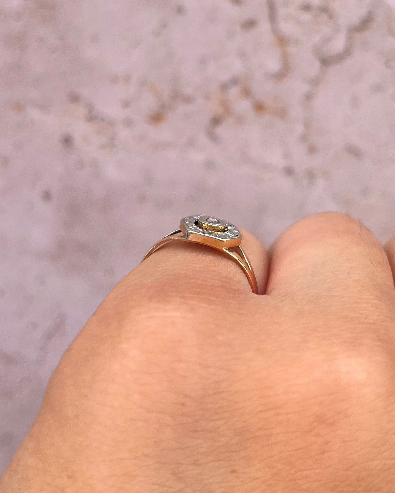 Bague Art-Déco Diamant "Louise"