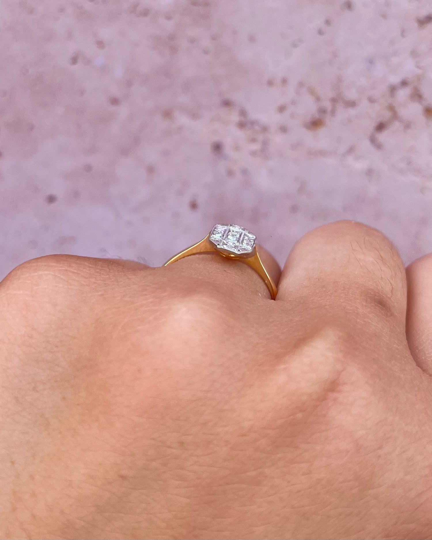 Bague Art-Déco Diamant "Eliott"