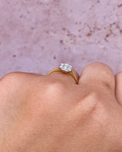Bague Art-Déco Diamant "Eliott"