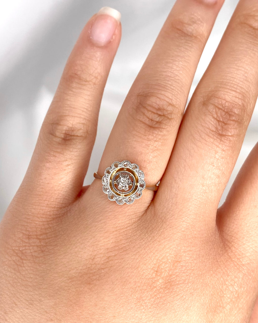 Bague Art-Déco 13 Diamants "Laurine"