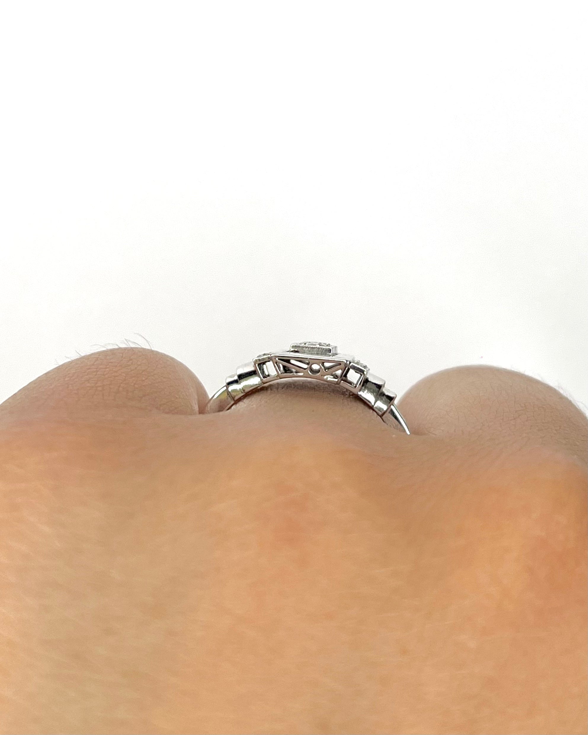 Bague Art-Déco Diamants "Noelie" - Elliade Paris