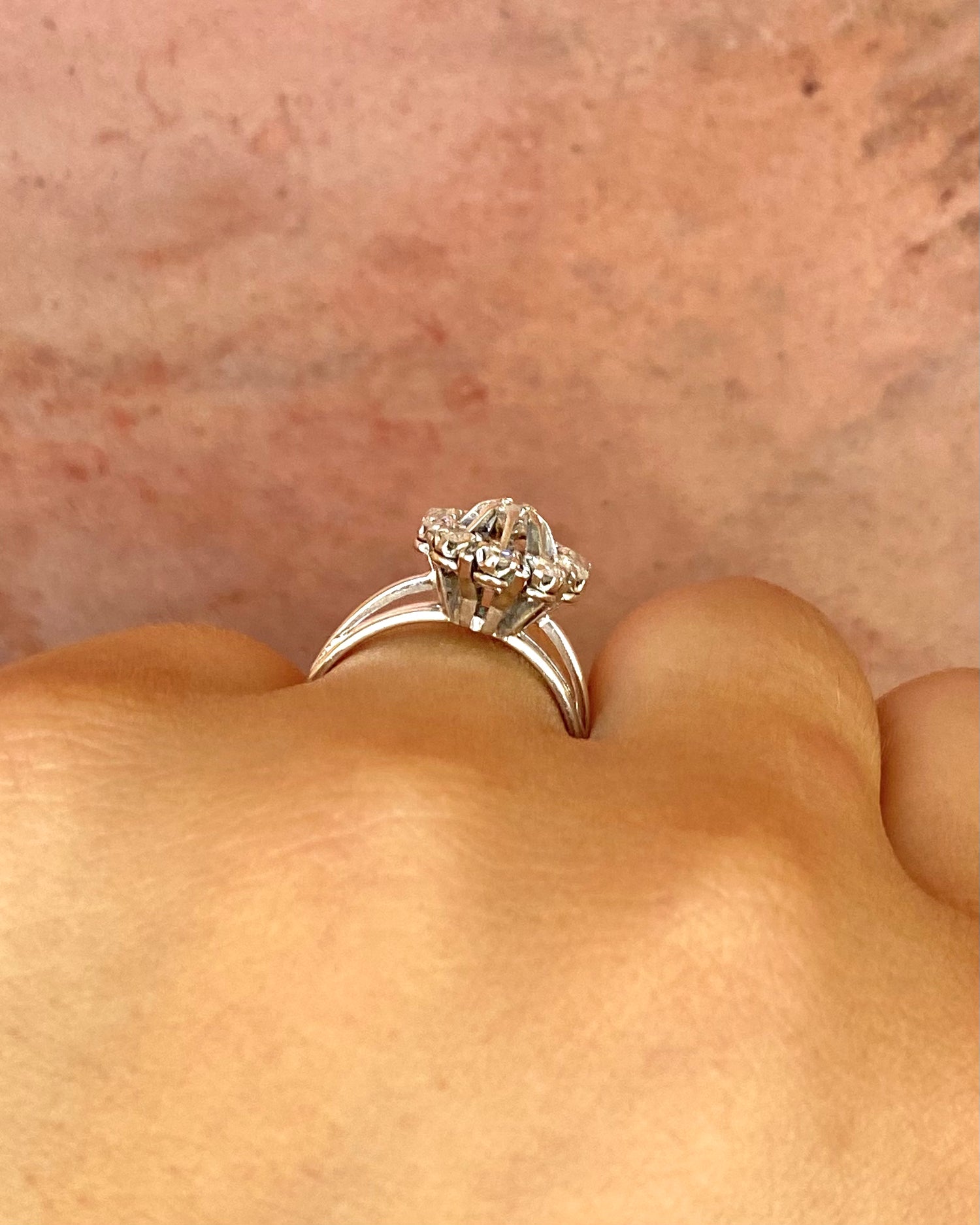 Bague Marguerite Diamants 0.65 carat "Gisèle"