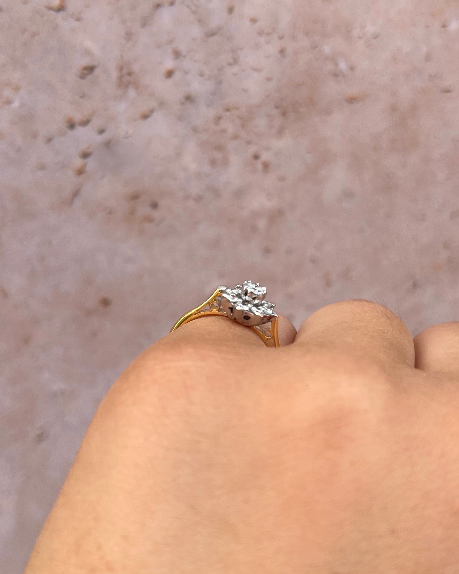 Anillo Marguerite Diamantes 0,33 quilates "Rita"