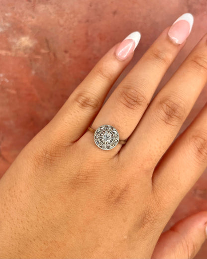 Anillo Art Déco Diamantes 0,29 quilates "Mylèna"