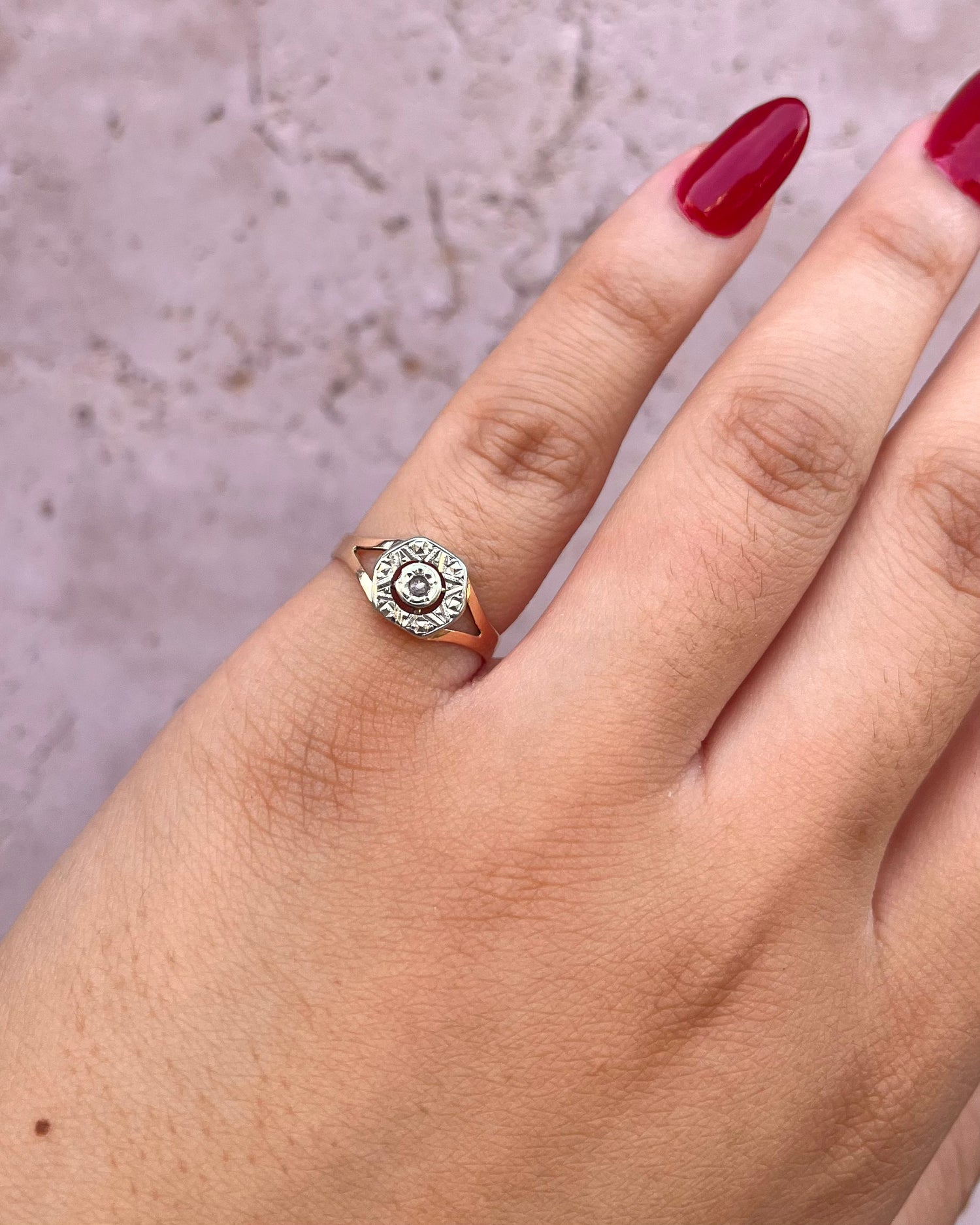 Bague Art-Déco Diamant "Louise"