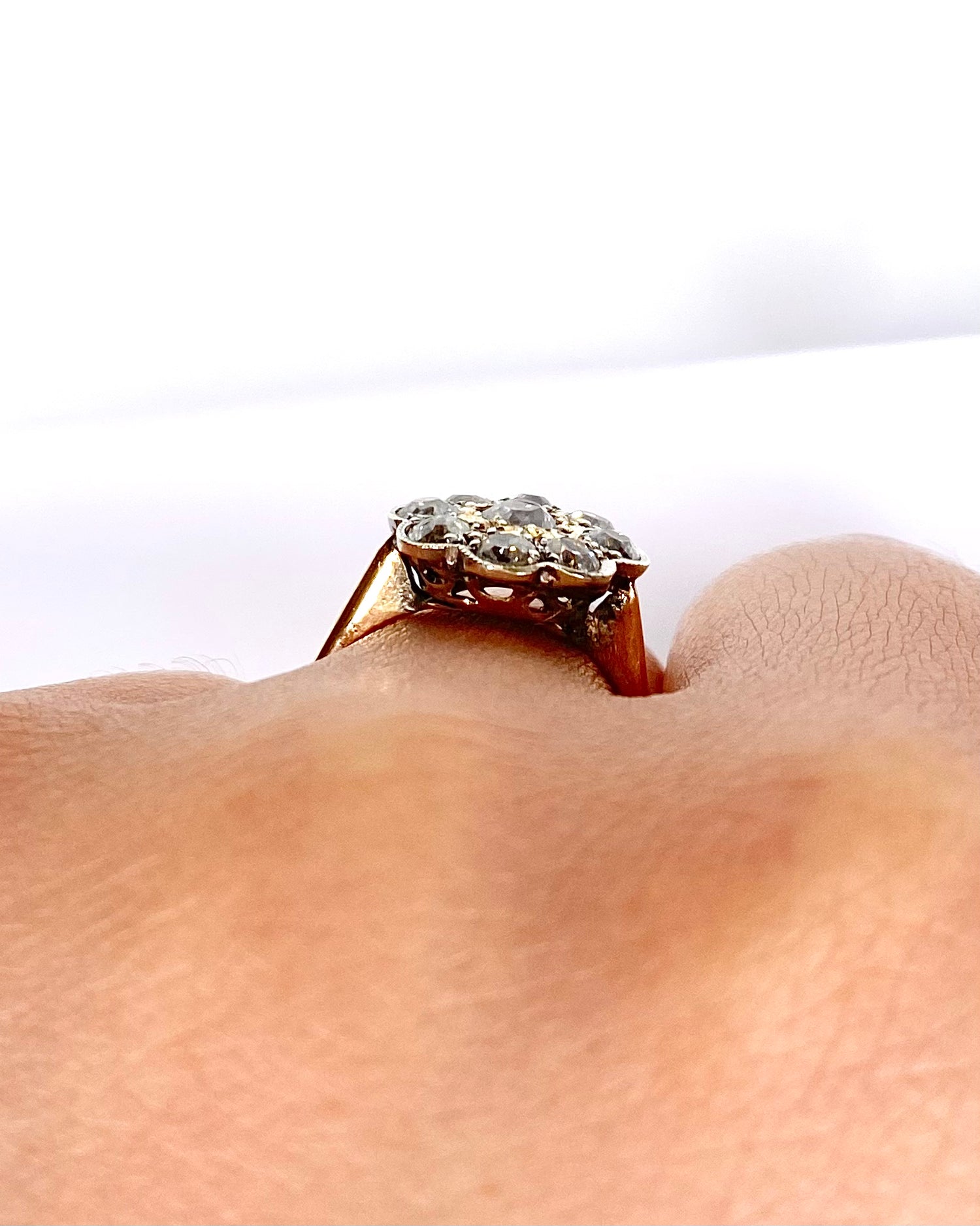 Bague Marguerite Art-Déco Diamants 0.75 Carat "Erell" - Elliade Paris