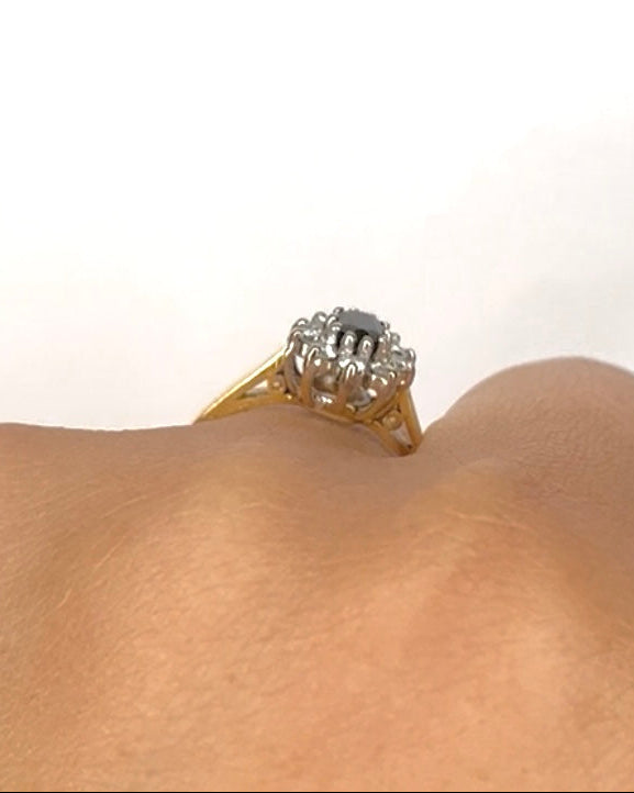Bague marguerite saphir diamants "Maryline" - Elliade Paris