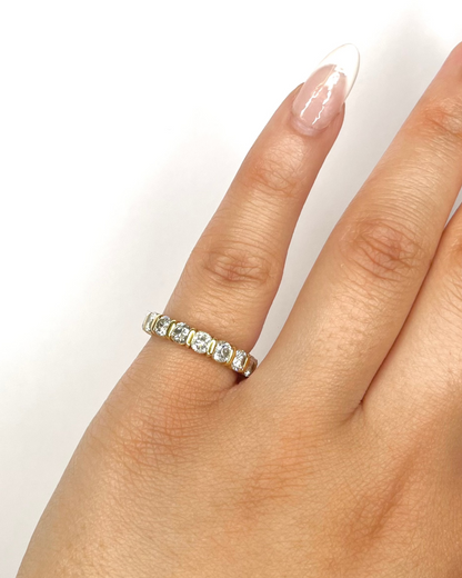 Demi-Alliance Diamants 1.35 carat 3.5mm "Isa" - Elliade Paris