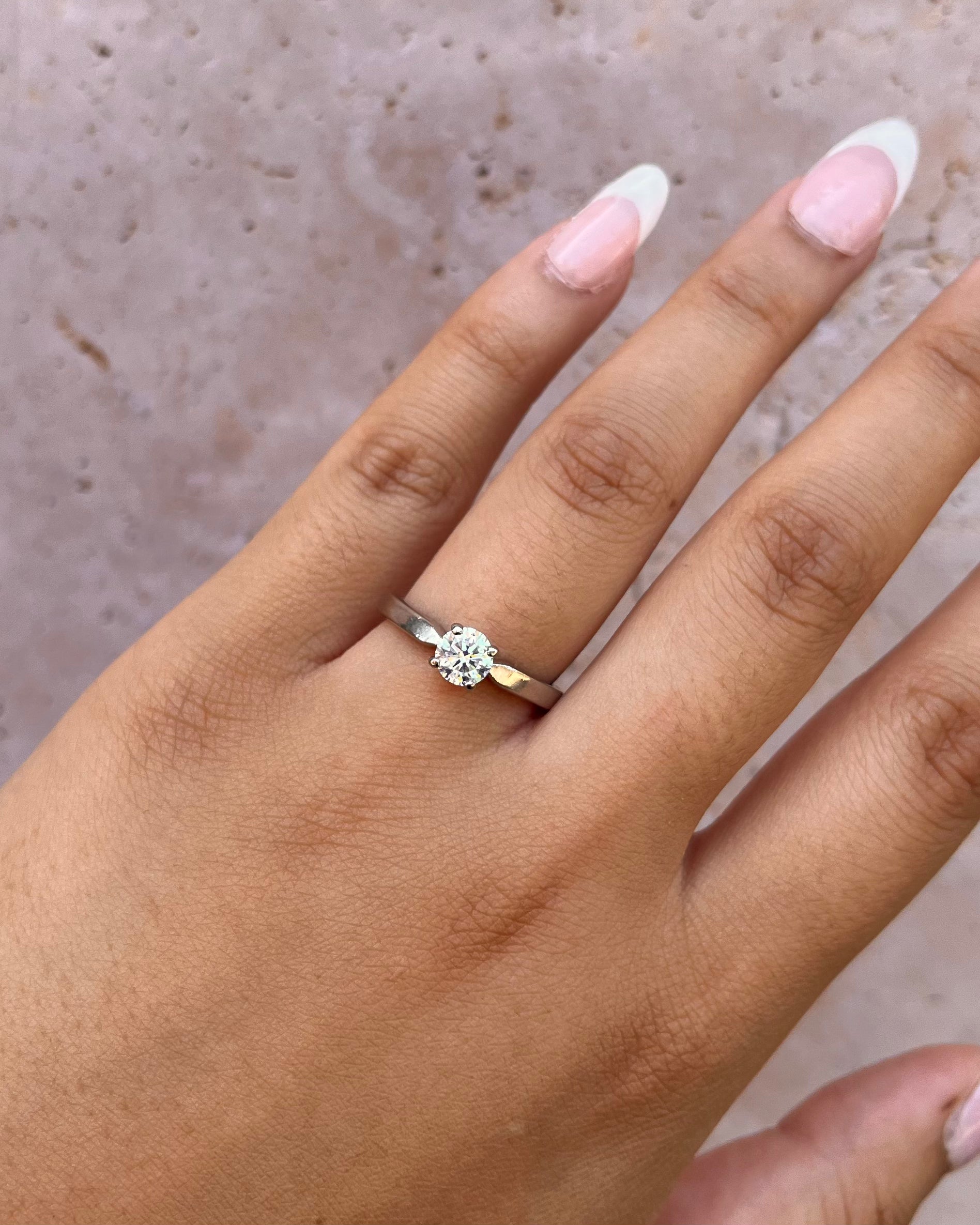 Bague Solitaire Diamant 0.65 carat "Flavie"
