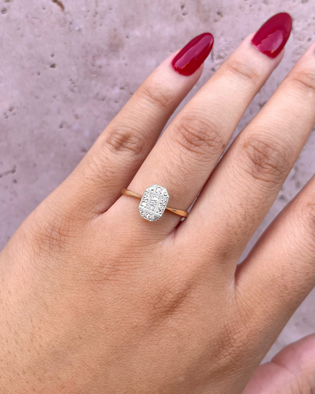Bague Art-Déco Diamant "Eliott"
