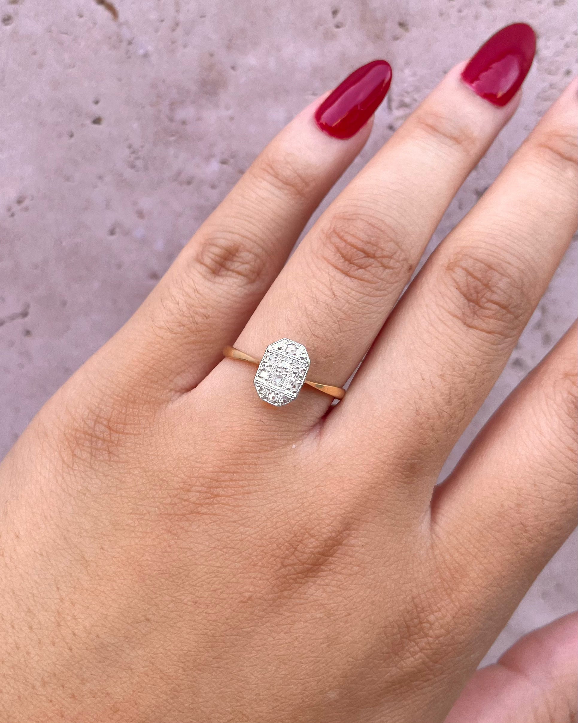 Bague Art-Déco Diamant "Eliott"