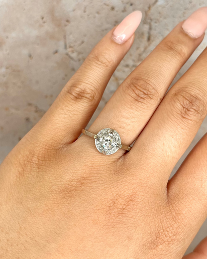 Art Deco Diamond Ring 0.71 Carat "Emilie"