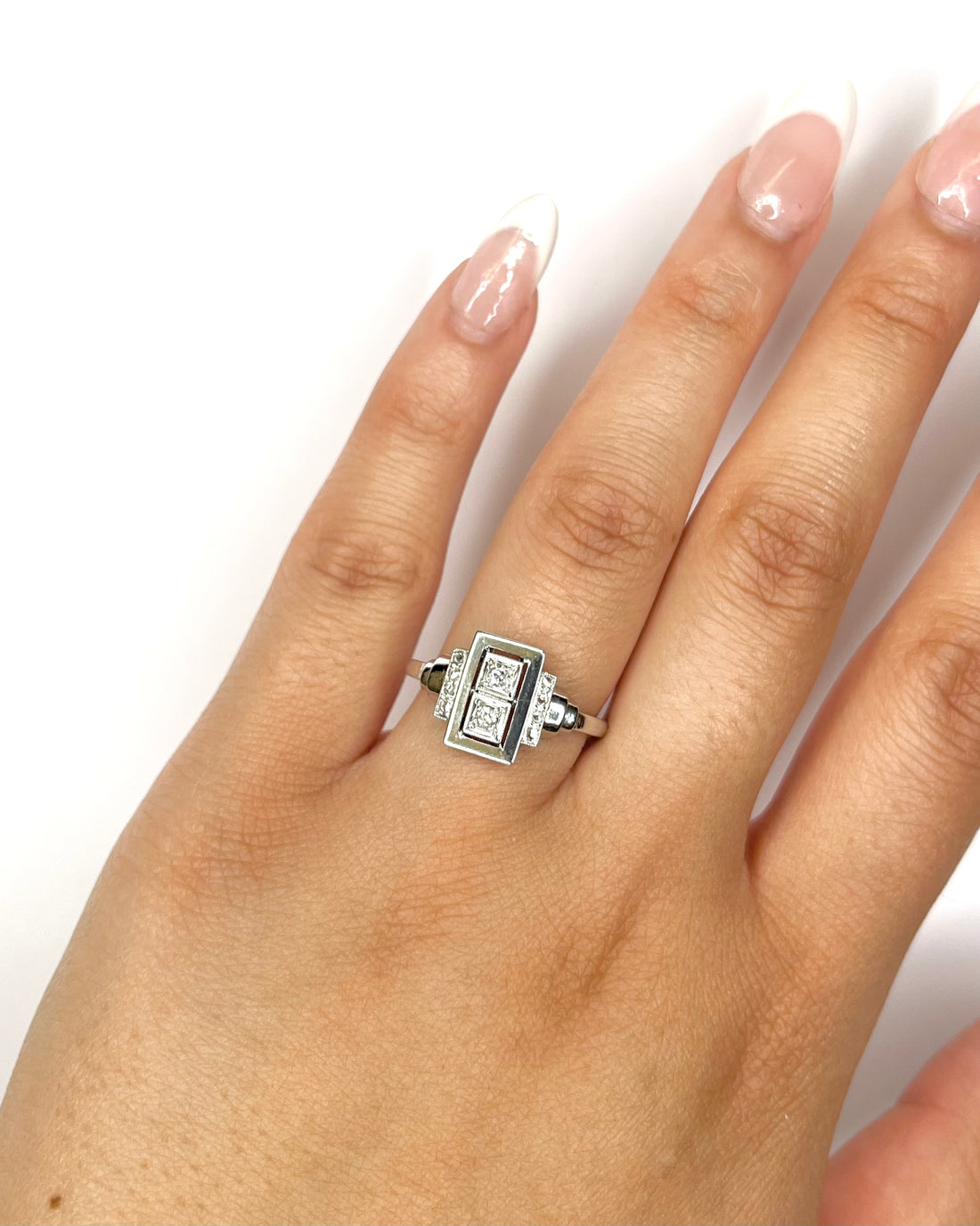 Bague Art-Déco Diamants "Noelie" - Elliade Paris
