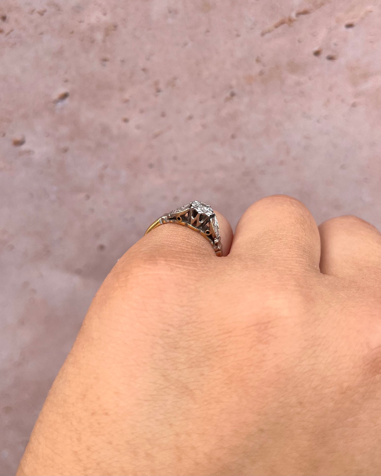Bague Art-Déco Diamant "Barbara"