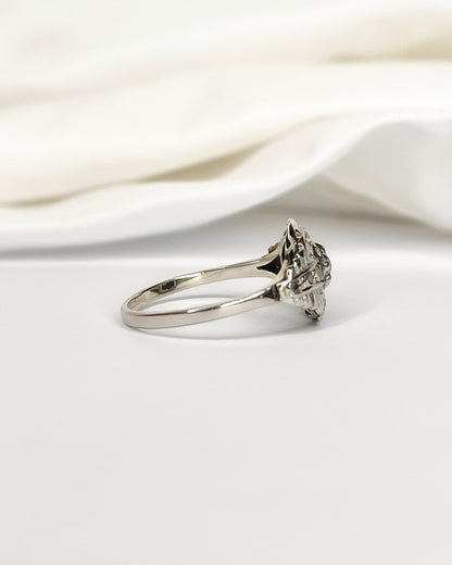 Anillo Art Déco con diamantes "Telma"