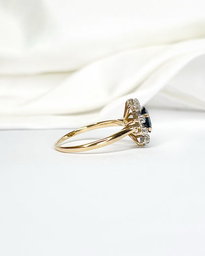 Anillo Marguerite Zafiro 1.20 quilates y Diamantes "Célia"