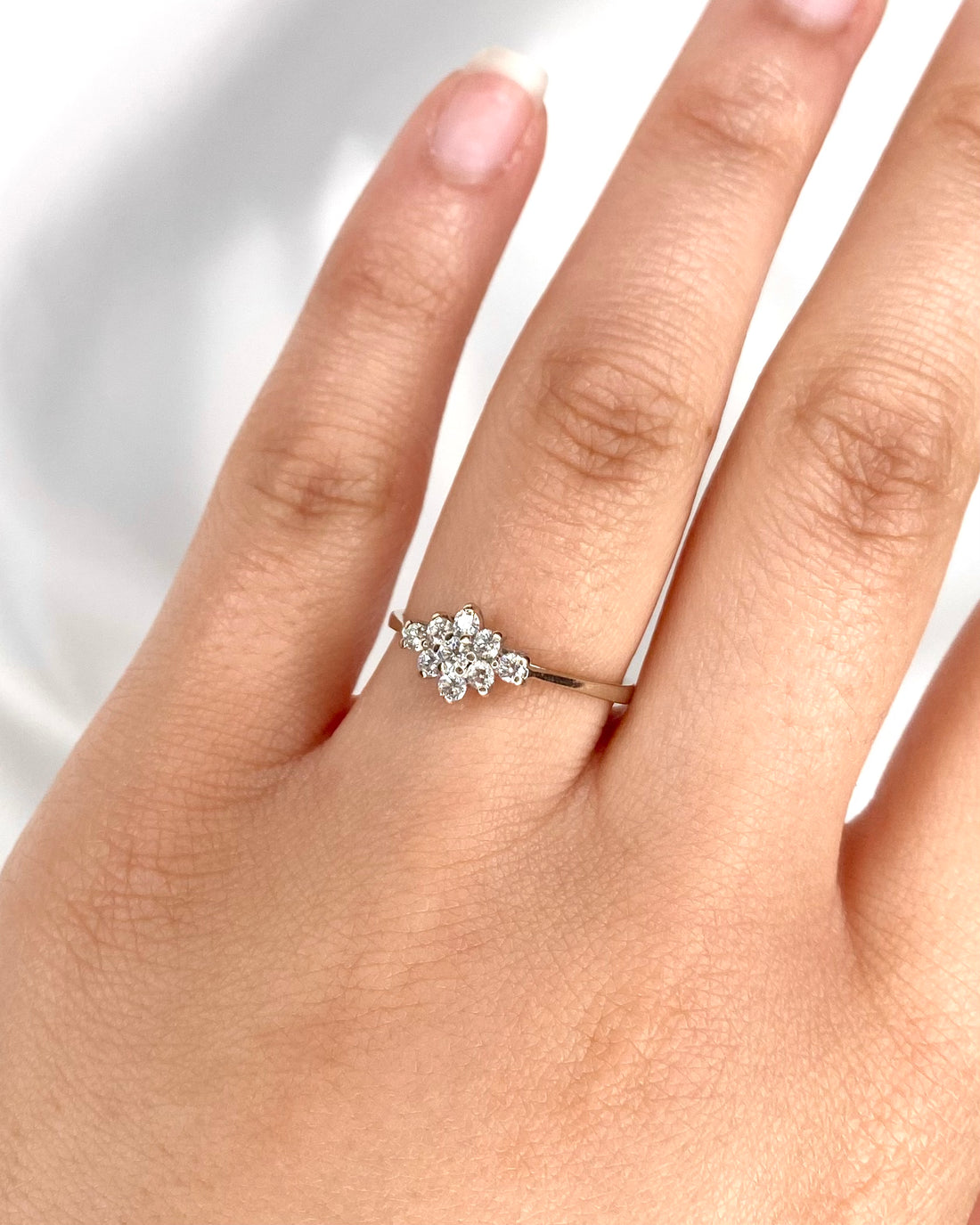 Bague Marguerite Diamants 0.21 carat "Selma"