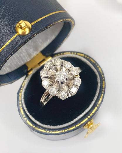 Bague Marguerite Diamants 0.65 carat "Gisèle"