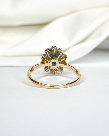 Anillo Marguerite Zafiro 1.20 quilates y Diamantes "Célia"