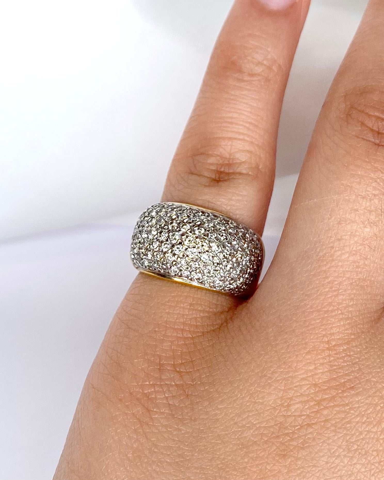 Bague Jonc Diamants 1 Carat "Coline" - Lyon - Elliade Paris