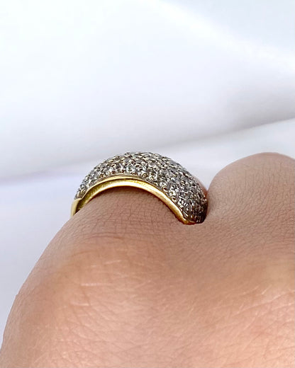 Bague Jonc Diamants 1 Carat "Coline" - Lyon - Elliade Paris