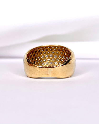 Bague Jonc Diamants 1 Carat "Coline" - Lyon - Elliade Paris