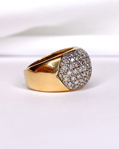 Bague Jonc Diamants 1 Carat "Coline" - Lyon - Elliade Paris