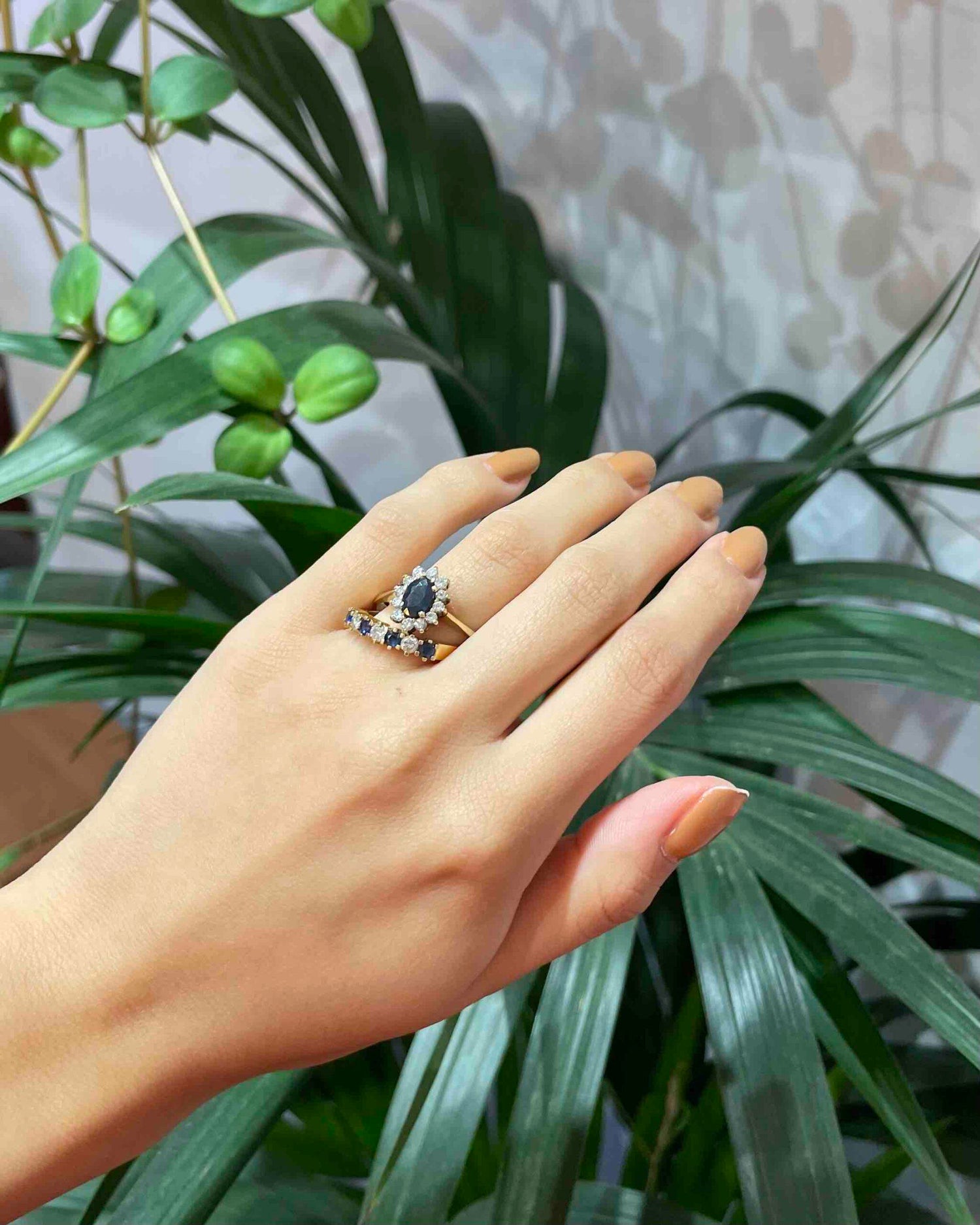 Bague Marguerite Saphir &amp; Diamants &quot;Donna&quot;