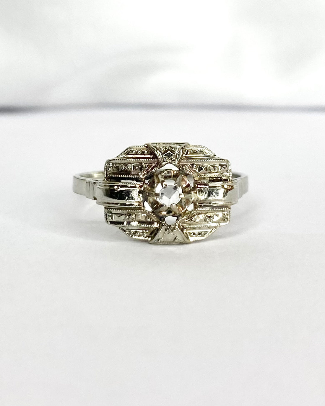 Bague Art-Déco Diamant "Virginie"