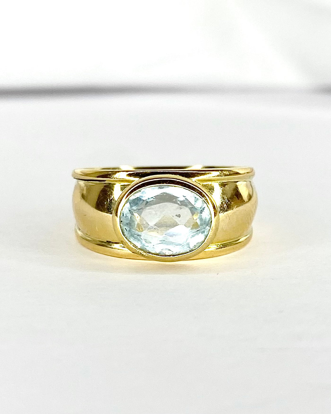Bague Jonc Aigue-Marine 1.75 carat "Amélia"