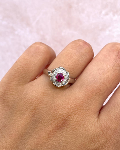 Marguerite Ruby &amp; Diamond Ring "Dilara"