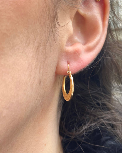 18-Carat Yellow Gold Hoop Earrings "Maïa"