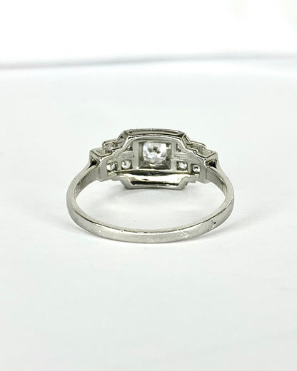 Art Deco Diamond Ring 0.26 Carat "Esmée"